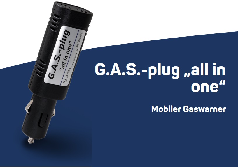 Thitronik 100042 G.A.S.-plug „all in one“ Mobiler Gaswarner für den Zigarettenanzünder