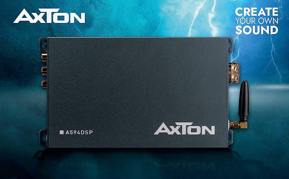  AXTON A594DSP 4-Kanal Verstärker mit 6-Kanal DSP, Handy App-Steuerung, Bluetooth Audiostreaming