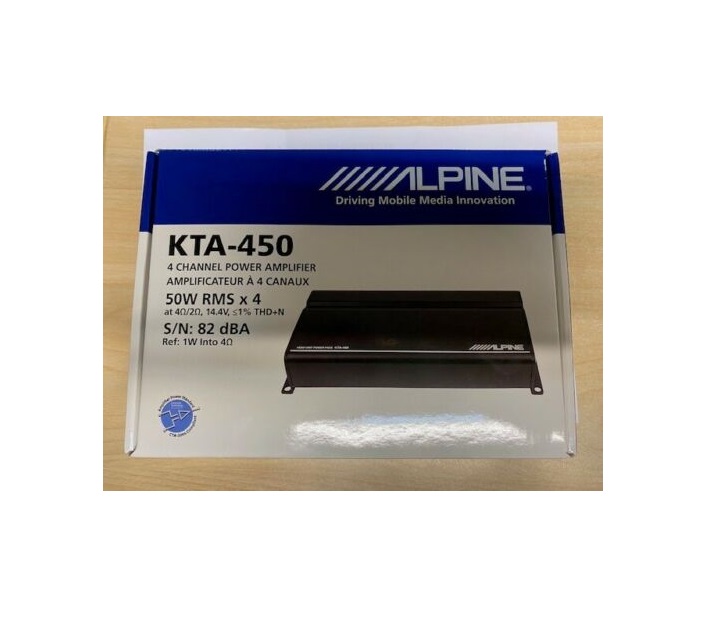 Alpine KTA-450 4-Kanal Verstärker (Head Unit Power Pack) 4-Kanal Digital-Verstärker 