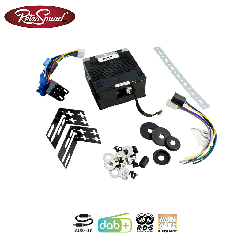 RETROSOUND RSD-PAGODE-1DAB MOTOR-1DAB DAB+ Komplett-Set Pagode mit Zubehör Autoradio für Oldtimer und US-Cars Oldsmobil