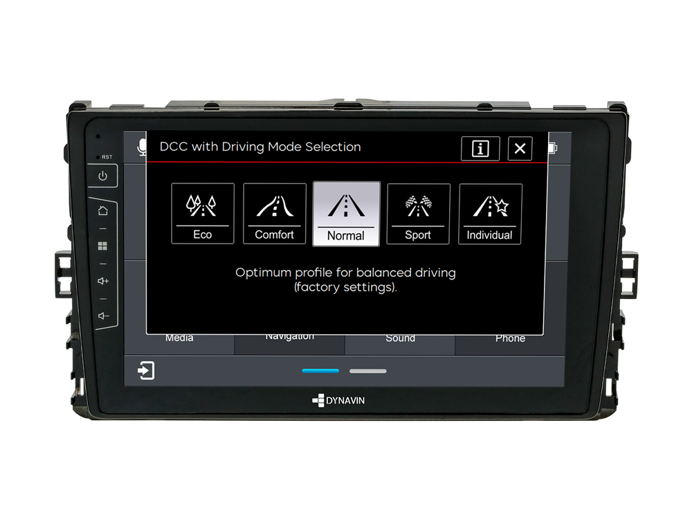 Dynavin D8-333 Pro-C Navigation Autoradio kompatibel mit VW T6.1 Crafter, Transporter, Multivan, Caravelle, California, Polo MK6 Inkl. Camping/Truck Software