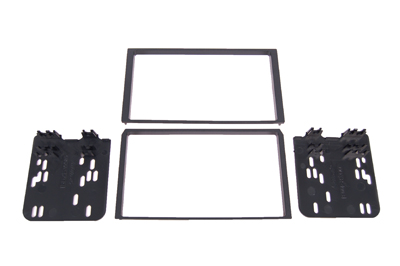 RTA 002.419-0 Double DIN mounting frame, black ABS version 