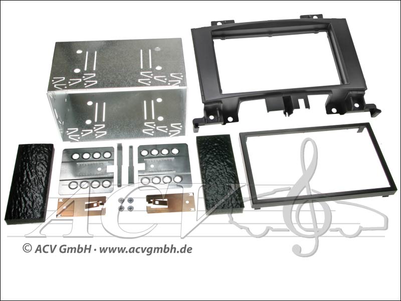 Double-DIN installation kit Rubber Touch Mercedes Sprinter (W906) 