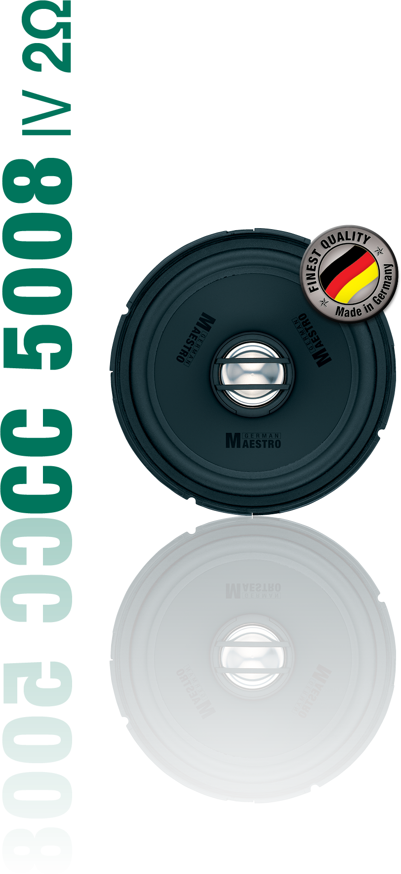 German Maestro CC5008IV2 2 Ohm Installer Version 13 cm (5") 2-Wege Koax Lautsprecher 150 Watt - 1 Paar