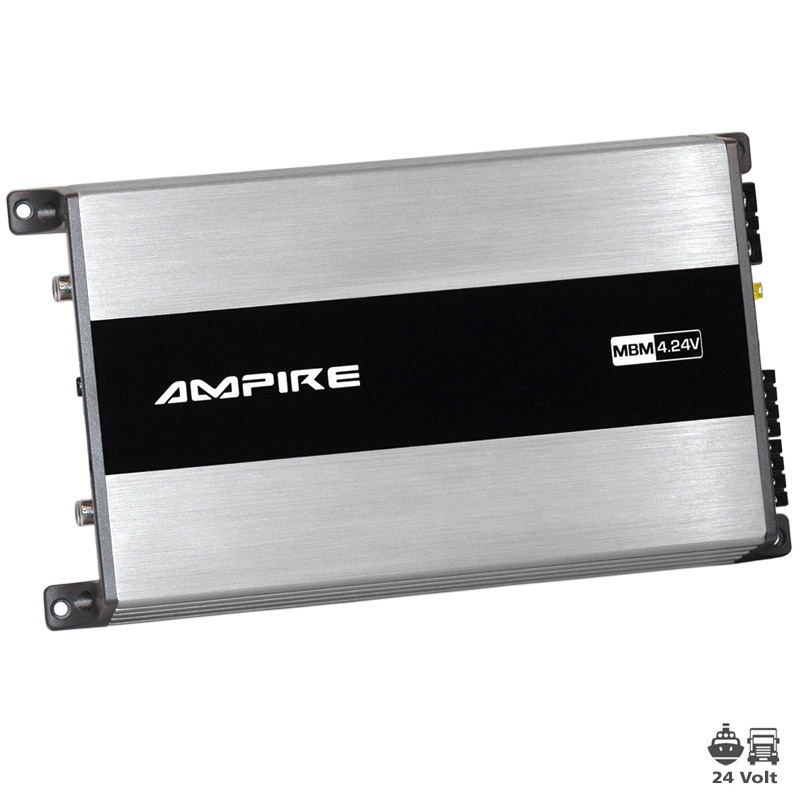 AMPIRE MBM4.24V-2G Endstufe, 4x 100 Watt, Class D, 24 Volt für LKW, Busse und Boote