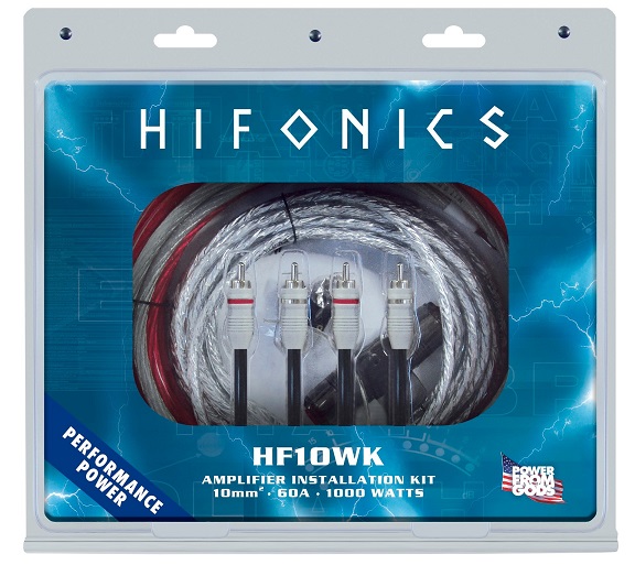 HIFONICS HF10WK Verstärker Kabelkit Anschluss Set 10 mm² bis 1000 Watt