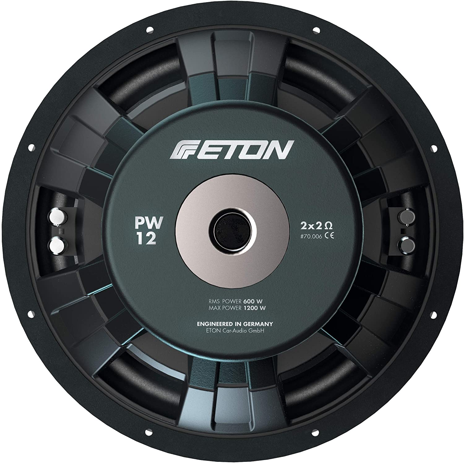 ETON PW12 Power 30 cm Subwoofer Chassis 12 Zoll Langhub Woofer, Bass fürs Auto 1200 Watt