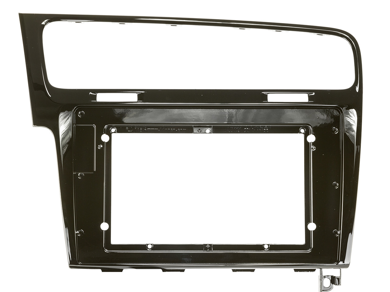 ZENEC Z-E1010 2-DIN Autoradio Infotainer kompatibel mit Volkswagen VW Golf VII (MKI) AU 2012 > 2017 - Rahmenfarbe Piano black