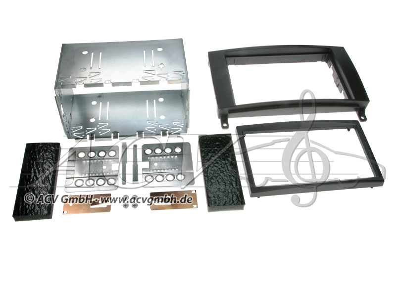 Double-DIN installation kit Rubber Touch Mercedes 2005 -> 