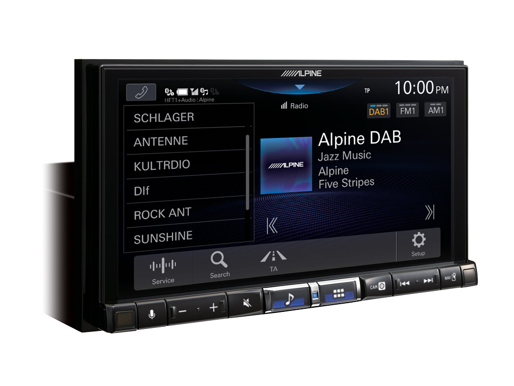 Alpine iLX-705D 2-DIN-Autoradio und Digital Media Station mit 7-Zoll-Touchscreen, DAB+, Apple CarPlay und Android Auto