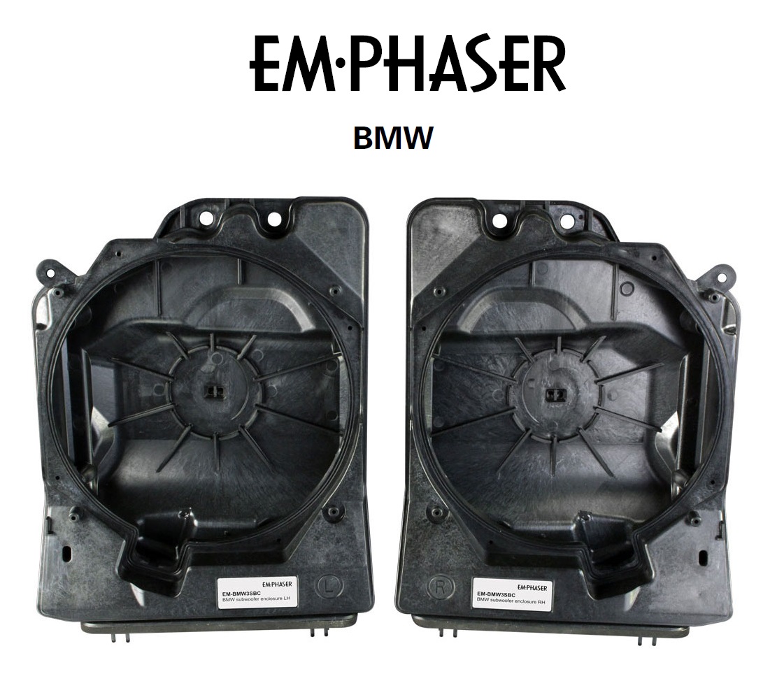 Emphaser EM-BMW3SBC Subwoofergehäuse für BMW 3er F30/F31/F34/F35/G20/G21/E90/E91/E92/E93 Fahrzeuge
