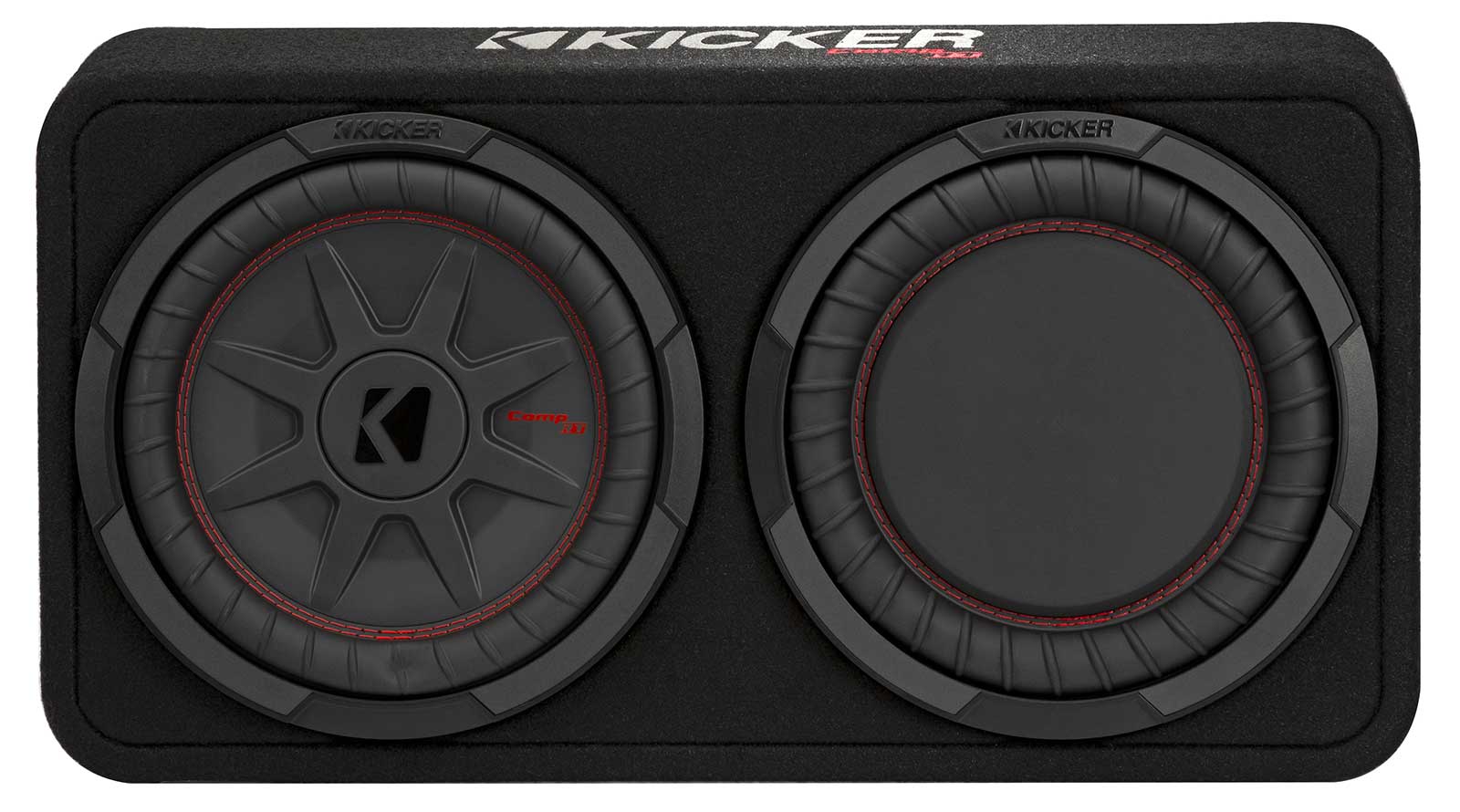 Kicker TCWRT102-48 Subwoofer 10” (25 cm) Subbox mit 10" Passiv-Membran 800 Watt