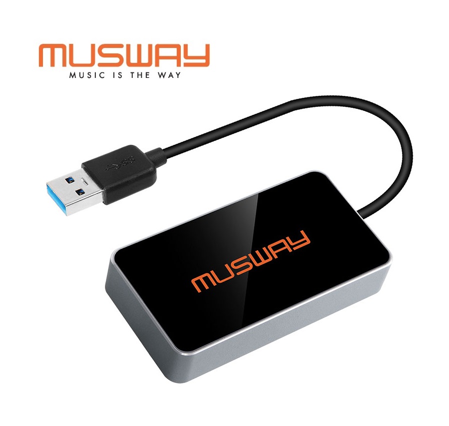 MUSWAY BTS-HD USB Bluetooth Dongle Audiostreaming unterstützt HD Audio für M4+, M6, M12, D8, DSP68/Pro oder Tune12