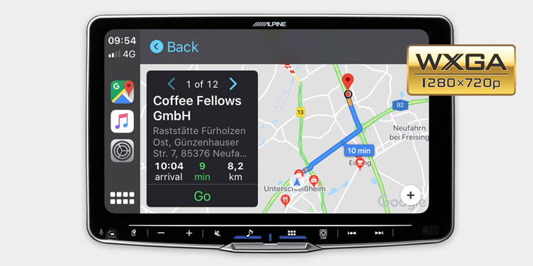Alpine ILX-F115DU8S Autoradio mit schwenkbarem 11-Zoll Touchscreen, DAB+, 1-DIN-Einbaugehäuse, Apple CarPlay Wireless und Android Auto Unterstützung für Fiat Ducato 8