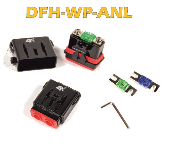 ESX DFH-WP-ANL Wasserdichter Sicherungshalter für Mini ANL oder ATC Sicherungen