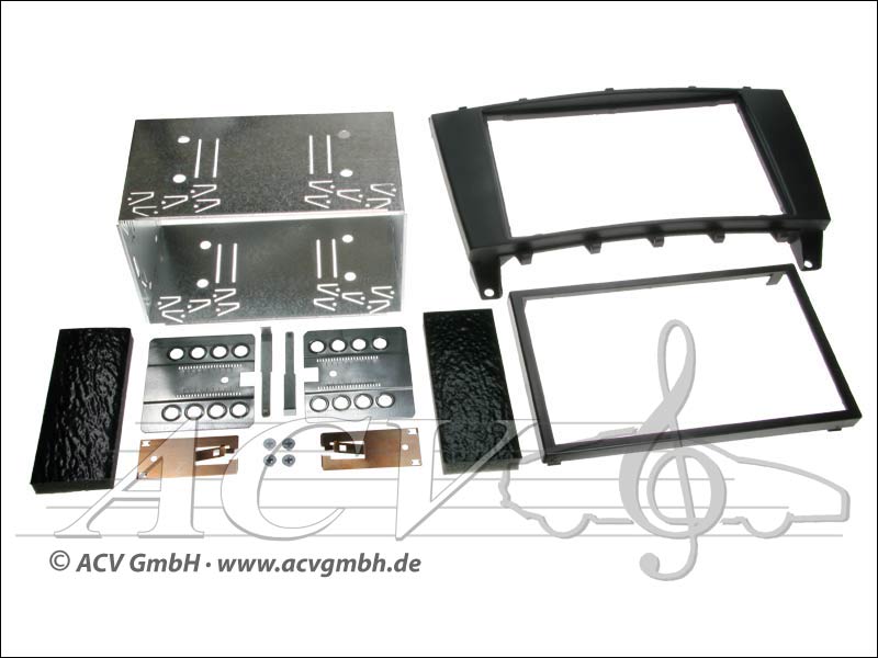 Installation Double-DIN Kit Mercedes SLK (R171) / Classe C (W203) 