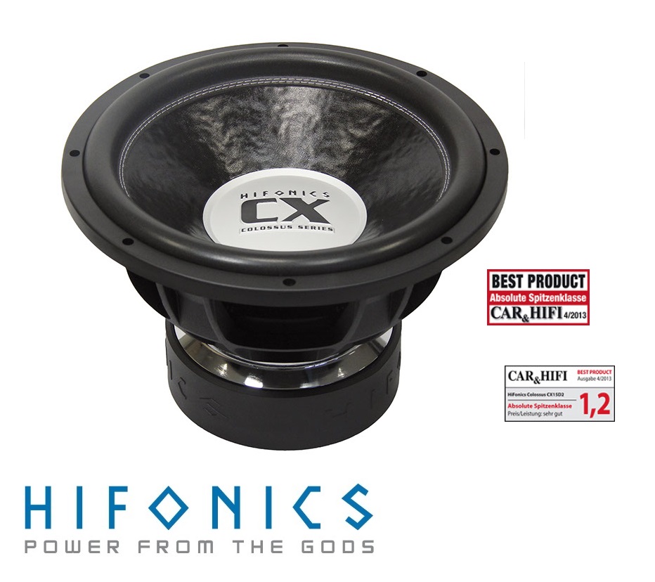 HIFONICS CX15D2 COLOSSUS SUBWOOFER 38 centimetri CX-15D2 9000 Watt