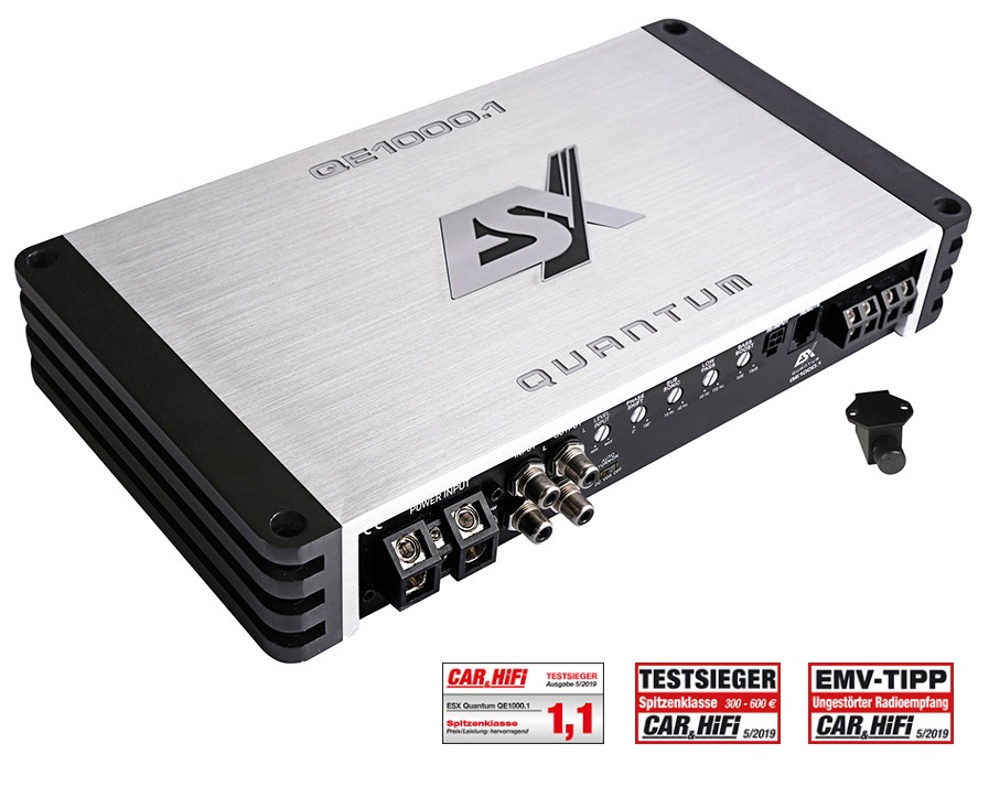 ESX QE1000.1 QUANTUM Digital Monoblock Mono Class D Digital Verstärker 1000 Watt RMS