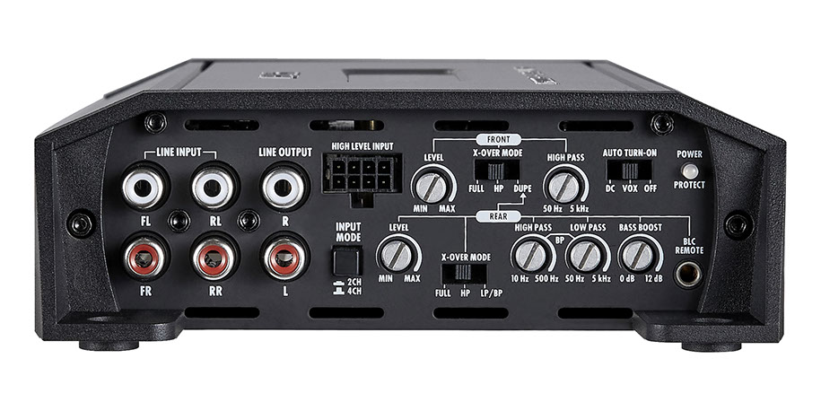 Hifonics ZXR 900/4 Class D Digital 4-Kanal Verstärker mit Bass Remote Fernbedienung, 900 Watt RMS