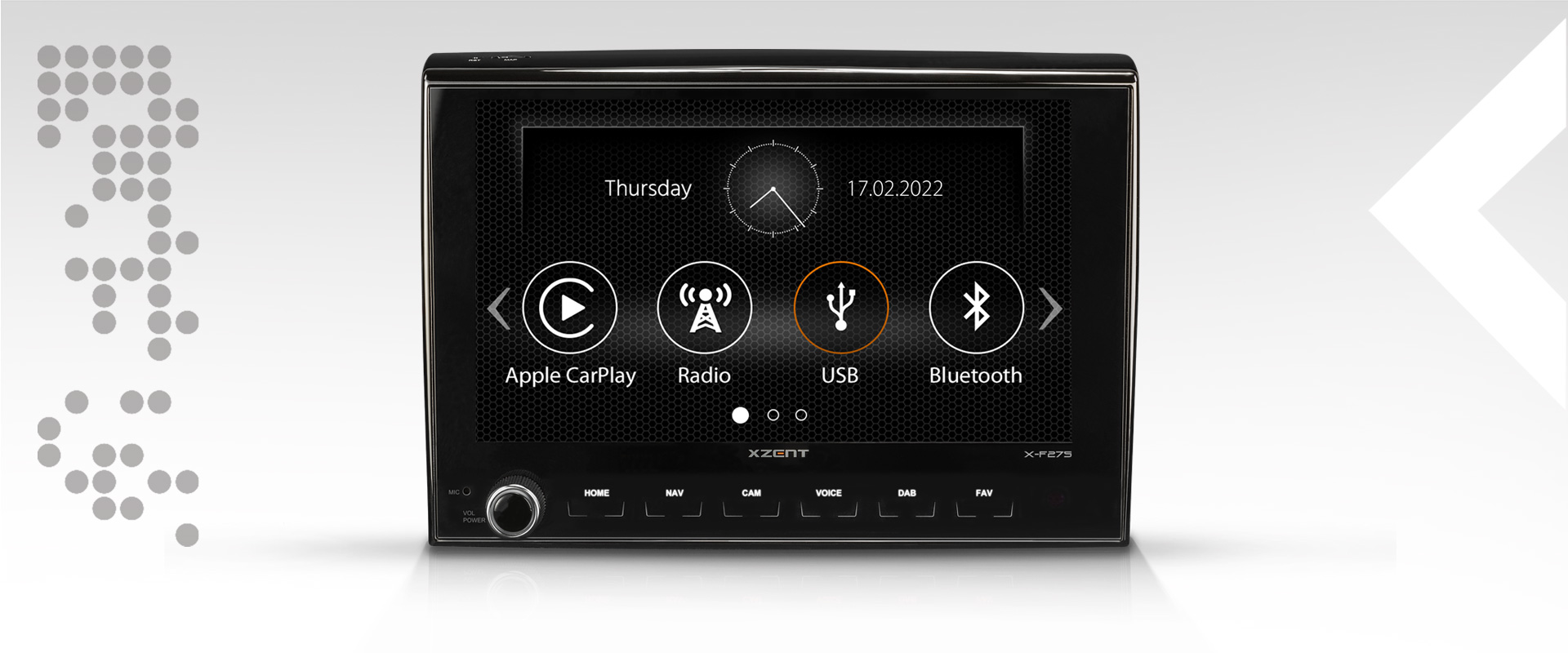 XZENT X-F275 Autoradio Infotainer Mediencenter kompatibel mit Fiat Ducato, Citroen Jumper, Peugeot Boxer, Opel Movano