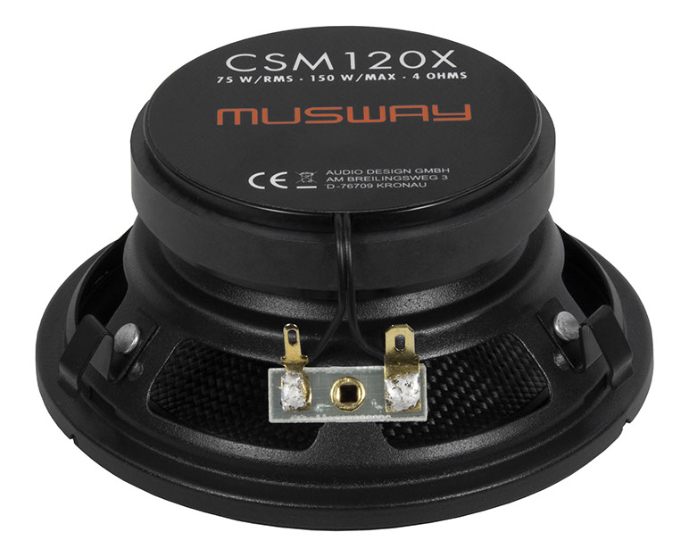 MUSWAY CSM120X 12cm Koax Lautsprecher Speziell für Mercedes Benz W124 inkl. Adapterstecker