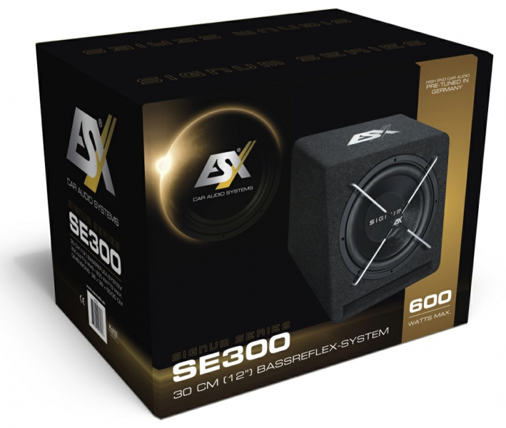 ESX SE-300 Bassreflex-Gehäusesub 600 Watt SE300