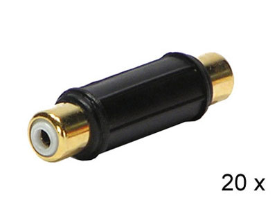 RTA 352.021-2 2 x RCA femmina femmina, nera