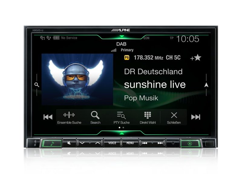 Alpine X802D-U 2-DIN 8"-Autoradio Navigation / BT / USB / AUX / DAB+ / Carplay / Android Auto 