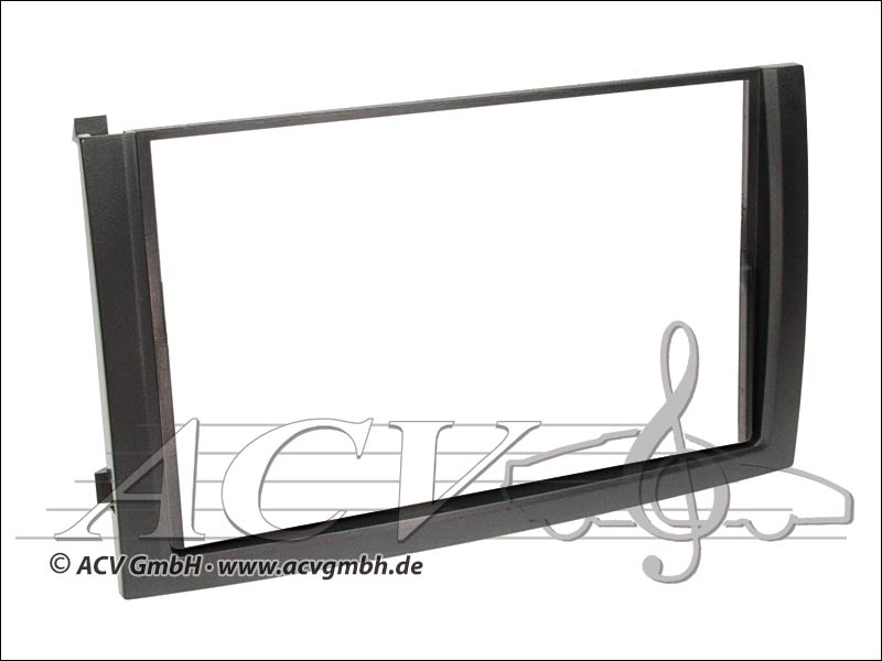 Double DIN radio lunette Skoda Fabia noir 