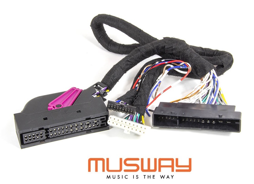 MUSWAY MPK-AUD3D8 plug&play Kabelset Adapterkabel Musway D8 auf AUDI Bose Soundsystem