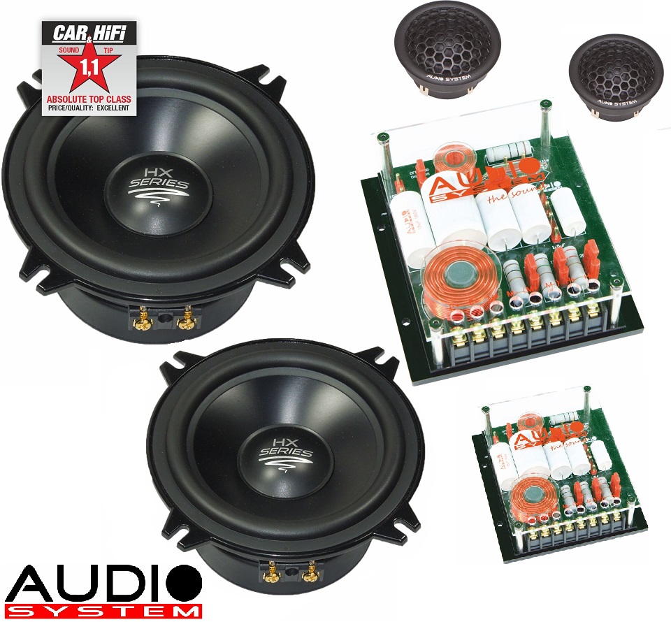 Audio System X 200 EM EVO – 20 Cm 2-Wege Lautsprechersystem, 190 Watt, Plug & Play, Für Auto-Sound-Upgrade