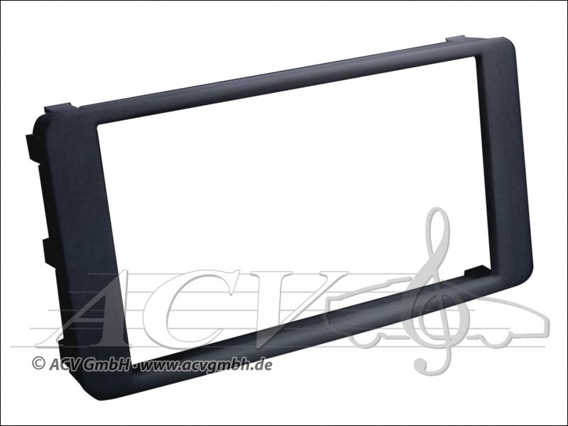 Double-DIN radio bezel for Mitsubishi Lancer / Outlander 