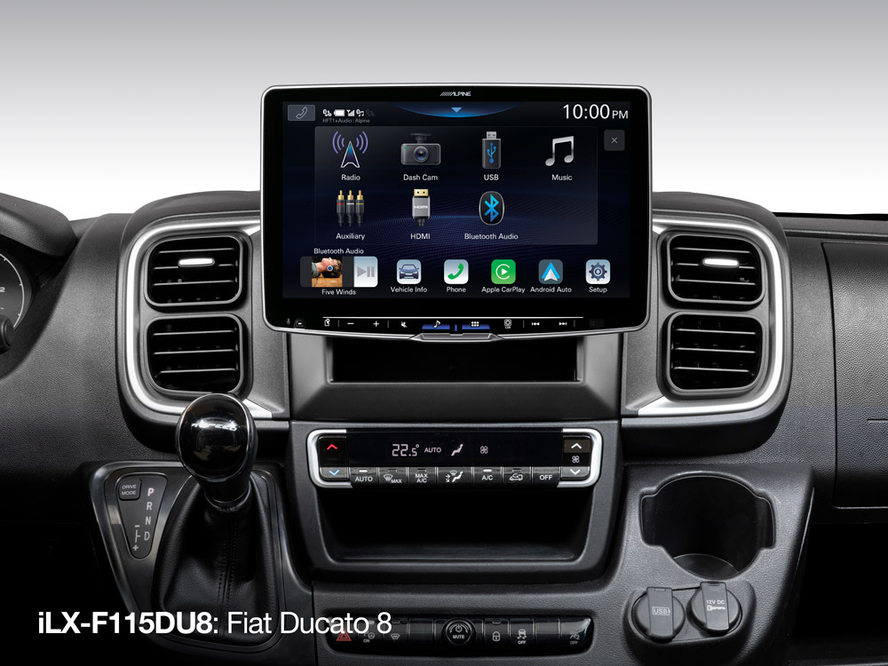 Alpine iLX-F115DU8 Autoradio mit 11-Zoll Touchscreen, DAB+, Bluetooth, für Fiat Ducato III Version 8 ab 2022