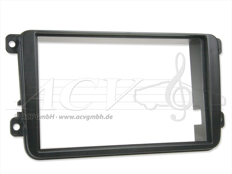 Double DIN Touch Rubber VW / Skoda Fabia / Roomster black 