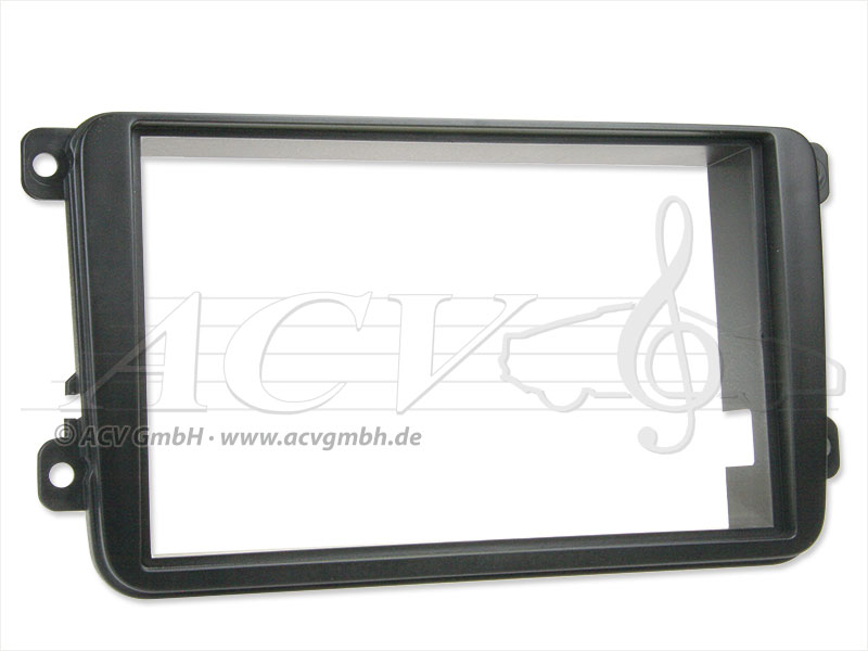 Double DIN Touch caoutchouc VW / Skoda Fabia / Roomster noir 