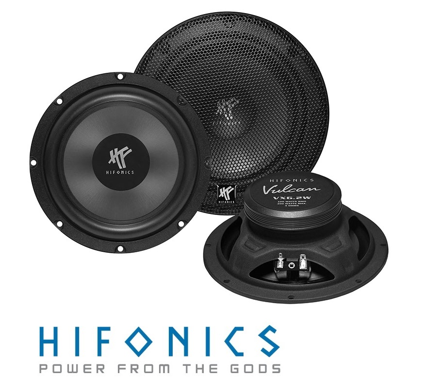 HIFONICS VX6.2W 16,5 cm (6.5") Kickbass Lautsprecher Tief Mitteltöner Woofer Midrange 200 Watt, 1 Paar