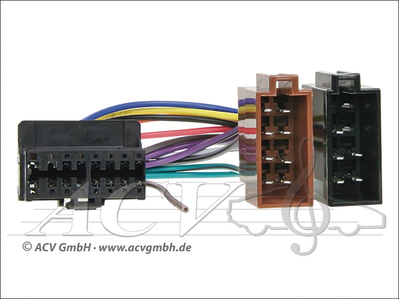 ACV 453018 Pioneer Radioanschlusskabel Markenradios -> ISO ACV 453018 Pioneer Radioanschlusskabel Markenradios -> ISO