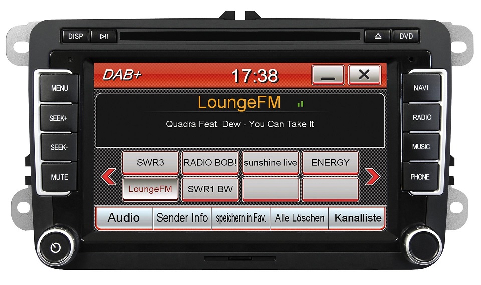 ESX Naviceiver VN710-VW-U1-DAB für VW, Seat und Skoda Fahrzeuge