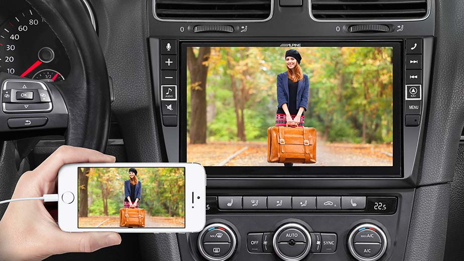 Alpine X903D-G6 9-Zoll Premium-Infotainment-System für Volkswagen VW Golf 6 VI (5K) mit Navigationssystem, Apple CarPlay und Android Auto Unterstützung