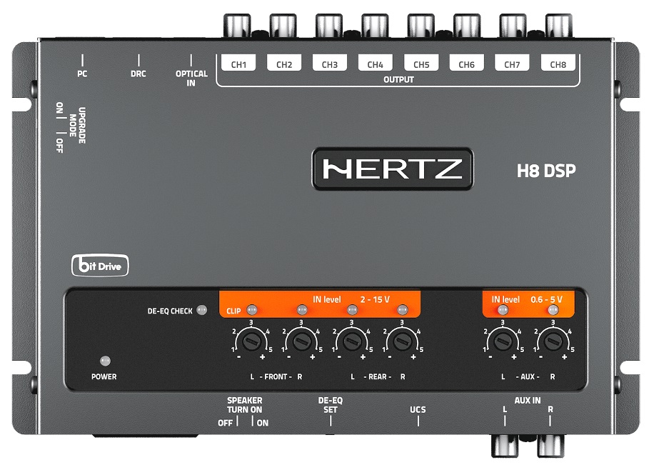 Hertz H8 DSP DRC 8 Kanal Digitaler Sound-Prozessor + DRC HE Fernbedienung