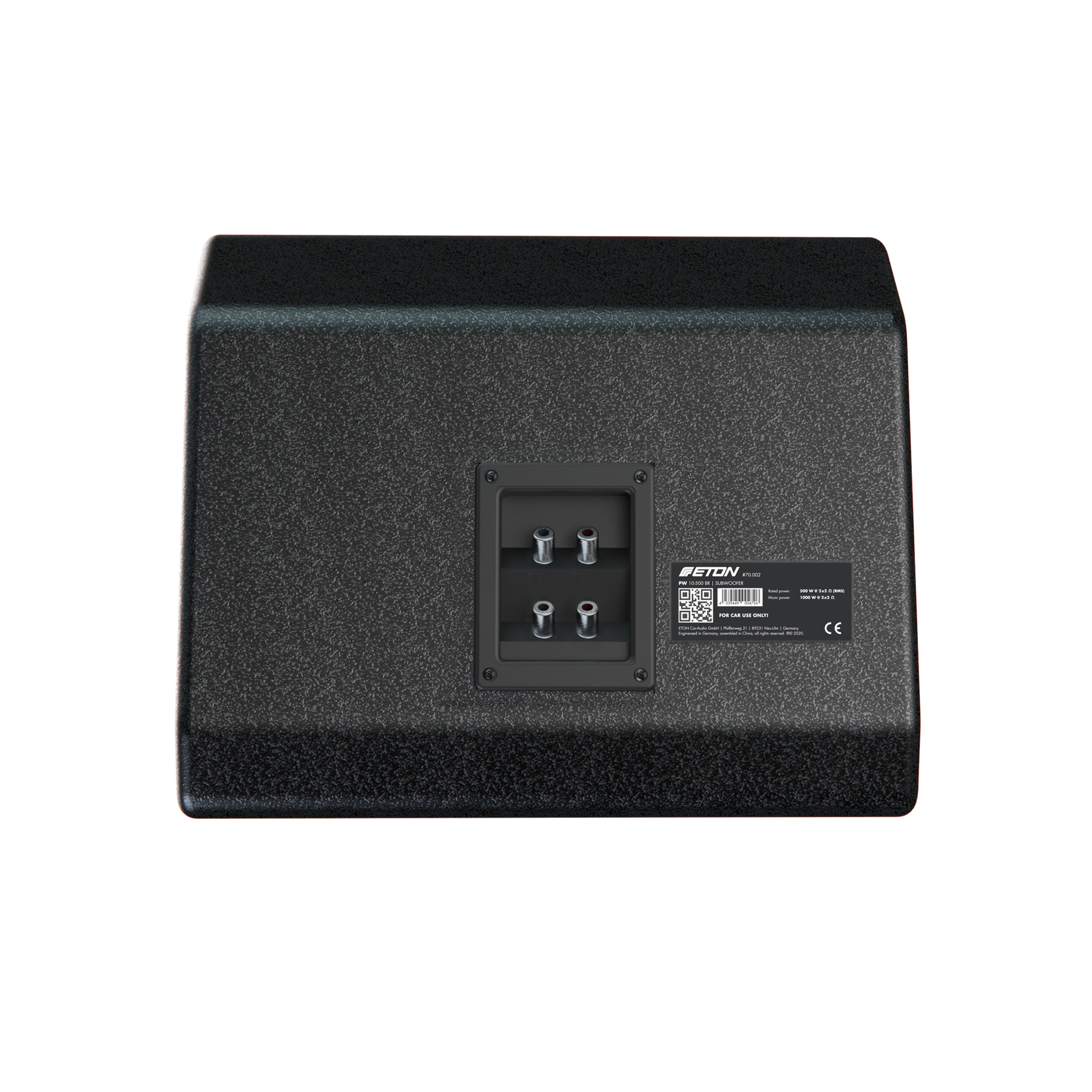 ETON PW8-400BR PW Subwoofer 20 cm in BR-Gehäuse 8 Zoll Woofer, Bass Box fürs Auto 400 Watt