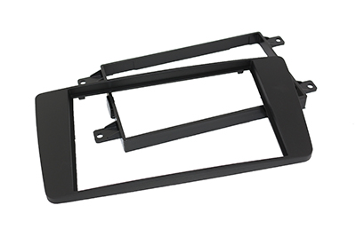 RTA 002.132-0 Double DIN mounting frame black ABS