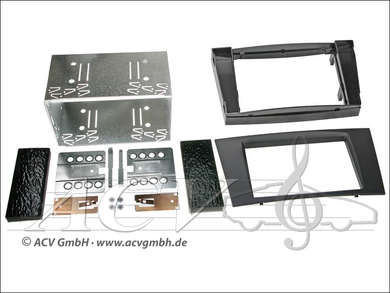 Double-DIN dinstallation Kit en caoutchouc Touch Mercedes Classe (W211) 