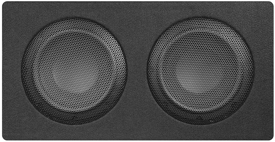 MUSWAY MR206Q Dual Bassreflex Subwoofer Bassreflexbox 2 x 16,5 cm (6.5“) Woofer