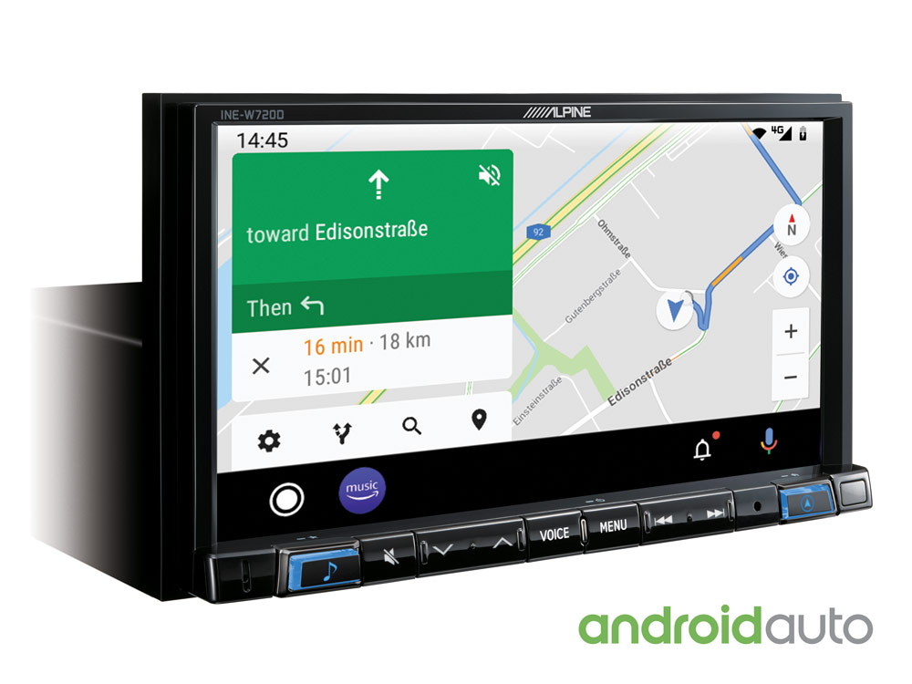 Alpine iLX-702S453B DAB+ Autoradio mit 7-Zoll Display, Apple CarPlay und Android Auto für SMART (453)