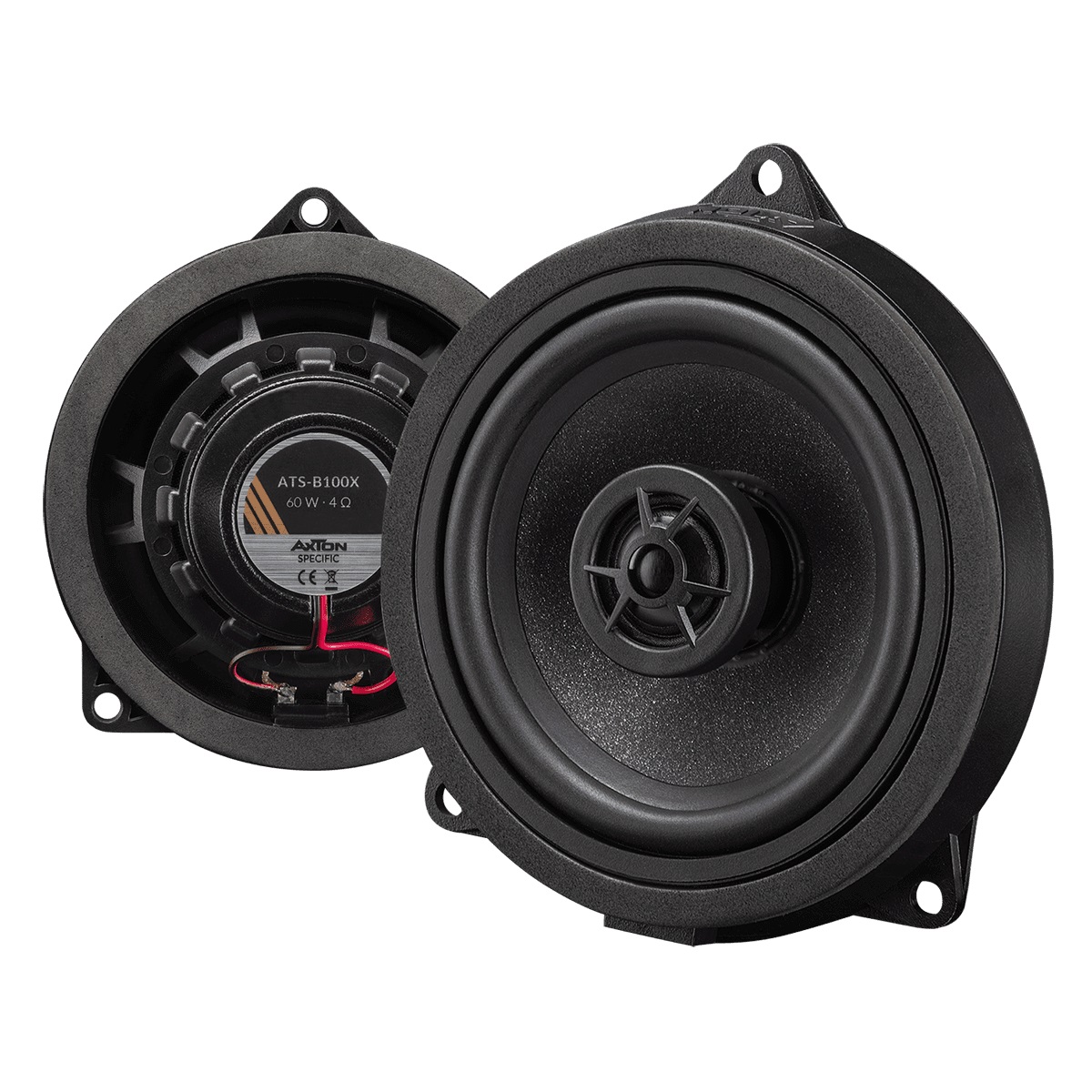 AXTON ATS-B100X 2-Wege 10 cm (4") Koaxial Lautsprecher System kompatibel mit BMW und Mini Fahrzeugen