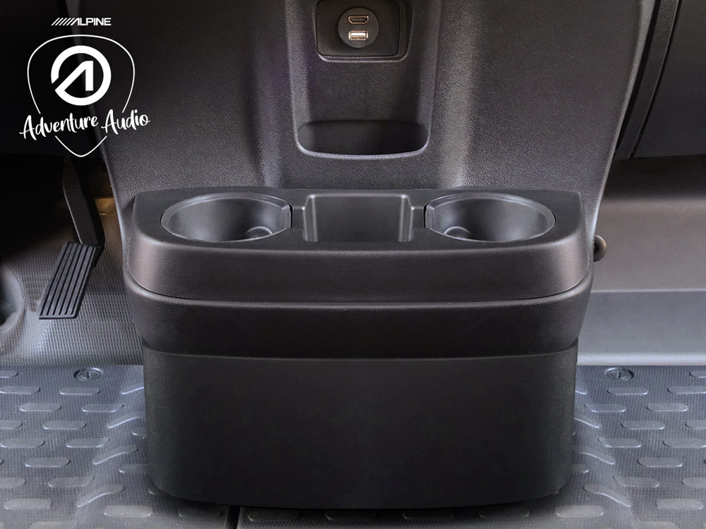 Alpine SWC-D84S Subwoofersystem für Fiat Ducato, Peugeot Boxer & Citroen Jumper 20cm passiver Mittelkonsolen-Gehäusesubwoofer