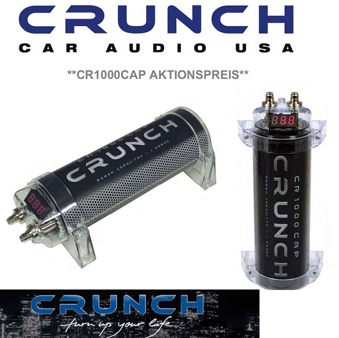 Crunch Power Cap CR1000 Kondensator CR1000CAP Crunch Power Cap CR1000 Kondensator CR1000CAP